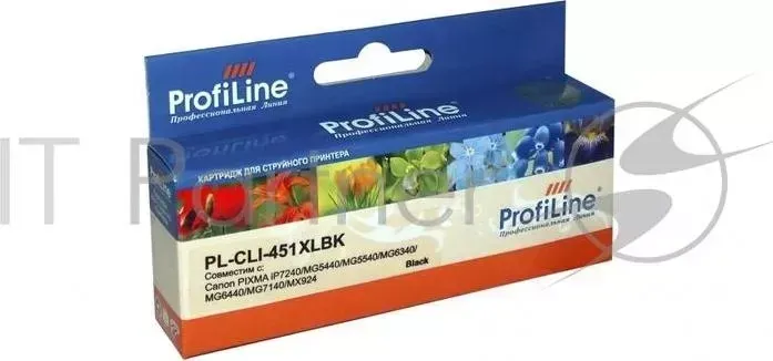 Картридж PL-CLI-451BK для Canon PIXMA iP7240/MG5440/MG5540/MG6340/MG6440/MG7140/MX924 Black водн PROFILINE ProfiLine