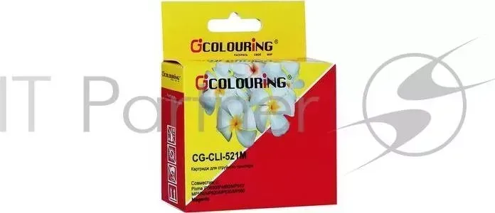Картридж CG-CLI-521M для принтеров Canon IP3600/IP4600/MP540/MP550/MP620/MP630/MP980 с чипом водн COLOURING с