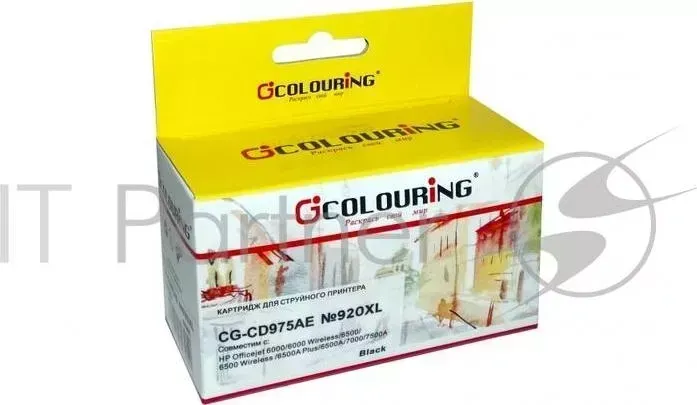 Картридж CG-CD975AE №920XL для принтеров HP officejet 6000/6500/7000 Black водн COLOURING CG CD975AE 920XL HP
