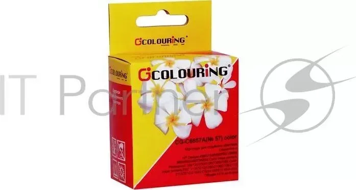 Картридж CG-C6657A для принтеров HP DJ 450/2400/5550/7150/7350/7550/PSC/1110/OJ 4105/Fax 1240 Color 17.4 мл водные COLOURING HP DJ