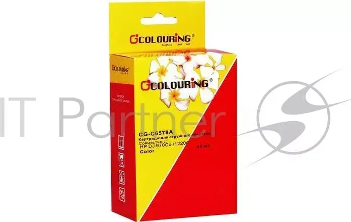 Картридж CG-C6578A для принтеров HP DJ 970Cxi/1220С/1280/6122 Color водные COLOURING HP DJ