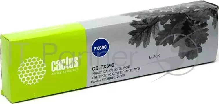 Картридж ленточный CACTUS CS FX890 черный для Epson FX 890 LQ 590 5000000 signs