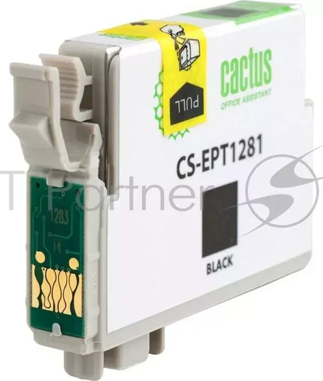 Картридж струйный CACTUS CS EPT1281 черный для Epson Stylus S22/SX125/SX420/SX425 10ml