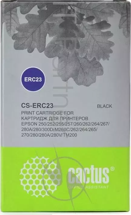 Картридж ленточный CACTUS CS ERC23 черный для Epson ERC 23 1000000 signs