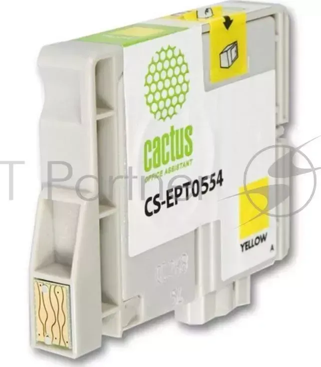 Картридж струйный CACTUS CS EPT0554 желтый для Epson Stylus RX520/Stylus Photo R240 10ml