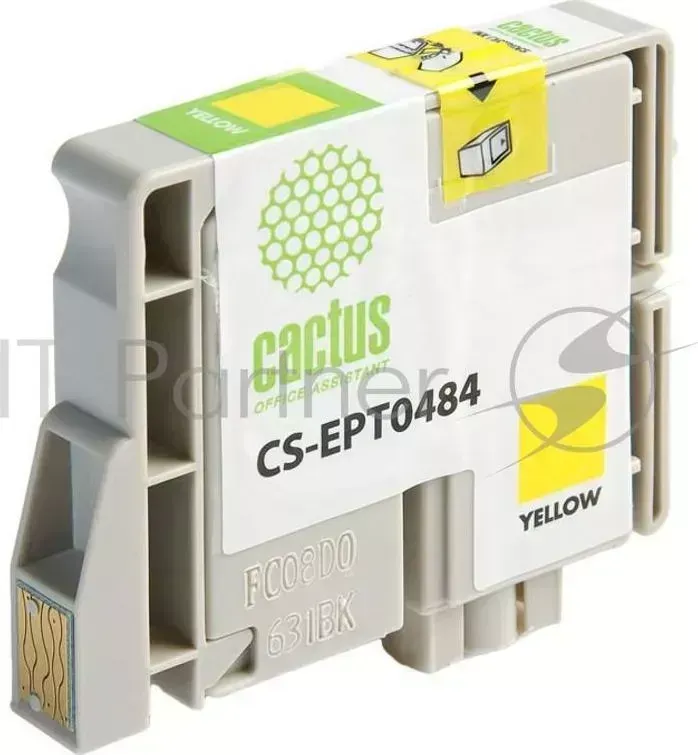 Картридж струйный CACTUS CS-EPT0484 желтый для Epson Stylus Photo R200/R220 (14,4ml)