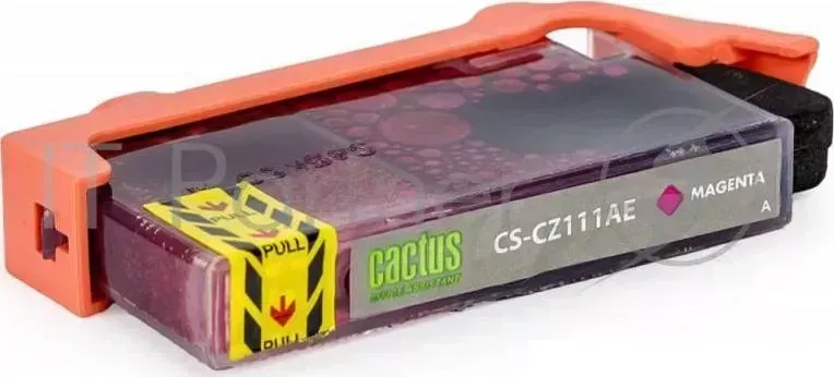 Картридж струйный CACTUS CS CZ111AE пурпурный для 655 HP DJ IA 3525/5525/4515/4525 14,6ml