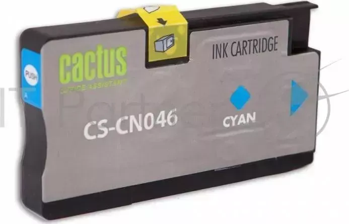 Картридж струйный CACTUS CS CN046 голубой для 950 HP OfficeJet Pro 8100/8600 26ml