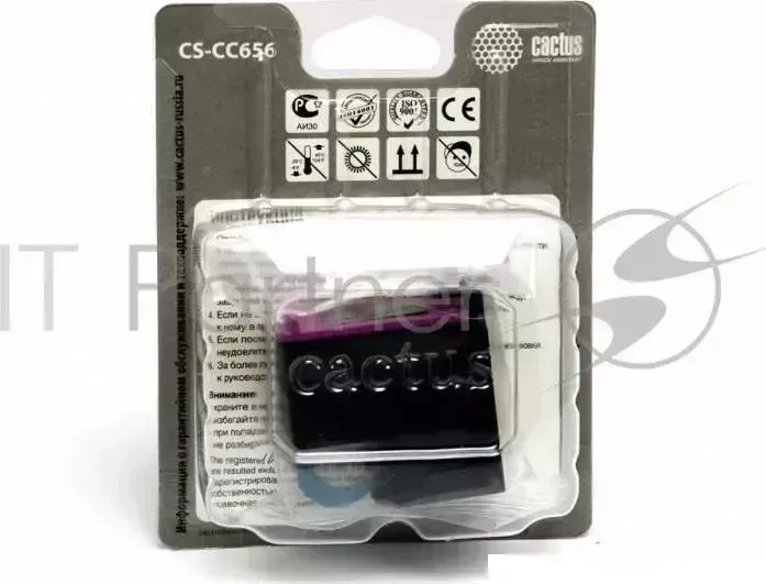 Картридж струйный CACTUS CS CC656 многоцветный для 901 for HP OfficeJet 4500/J4580/J4660/J4680 18m