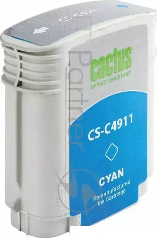 Картридж струйный CACTUS CS C4911 голубой для 82 HP Design Jet 500/800C 72ml