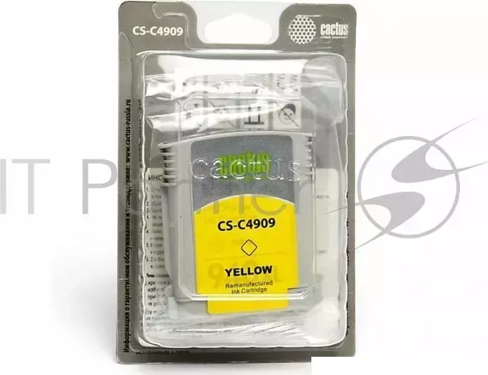 Картридж струйный CACTUS CS C4909 желтый для 940 HP OfficeJet PRO 8000/8500 30ml