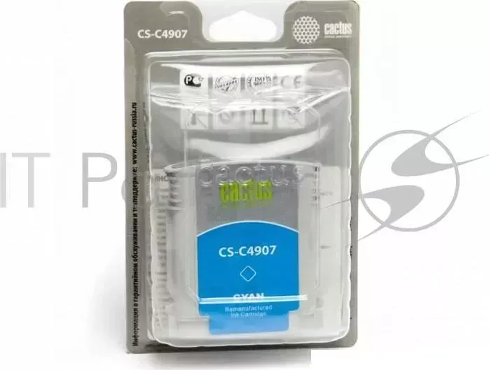 Картридж струйный CACTUS CS C4907 голубой для 940 HP OfficeJet PRO 8000/8500 30ml