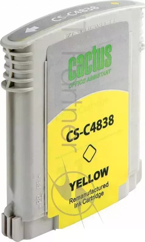 Картридж струйный CACTUS CS C4838 желтый для 11 HP 2000/2500/1000/1100/1200 29ml
