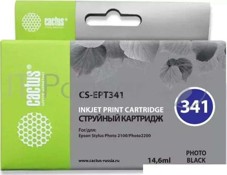 Картридж струйный CACTUS CS EPT341 черный для Epson Stylus Photo 2100 14,6ml
