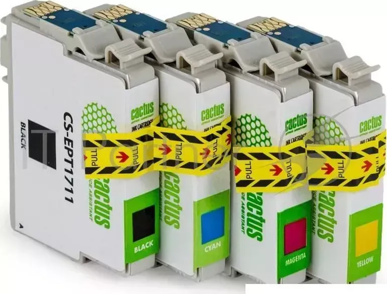 Картридж струйный CACTUS CS EPT1711 черный для Epson Expression Home XP 33/103/203/207/303 14,6ml