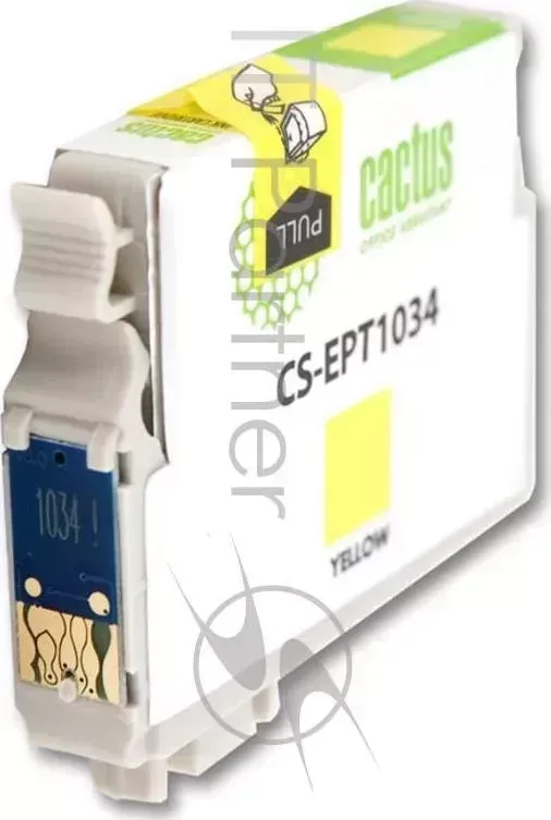 Картридж струйный CACTUS CS EPT1034 желтый для Epson Stylus Office T1100/TX510/TX510fn 14ml