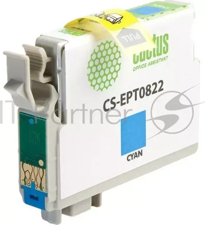 Картридж струйный CACTUS CS EPT0822 голубой для Epson Stylus Photo R270/290/RX590 11,4ml