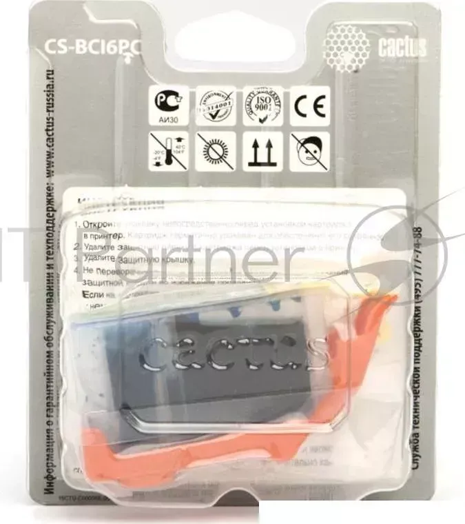 Картридж струйный CACTUS CS BCI6PC фото голубой для Canon S800/ S820/ S900 BJC 8200 12ml