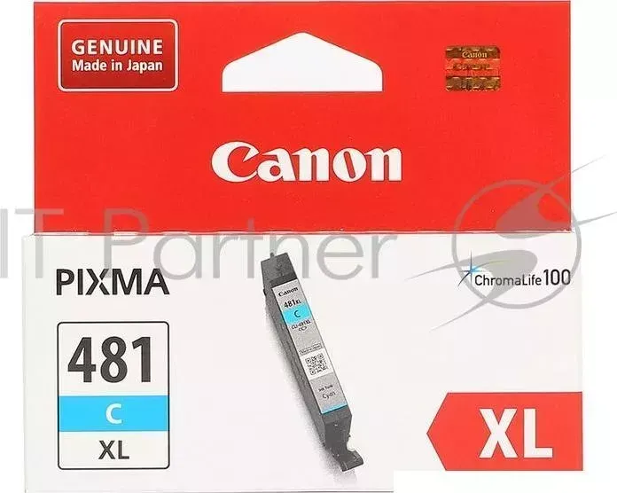 Картридж CANON CLI-481XL C EMB для TS6140/TS8140/TS9140/TR8540. Голубой. 519 страниц.