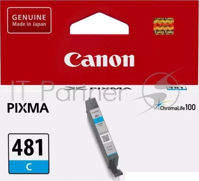 Картридж струйный CANON CLI 481 C 2098C001 голубой для