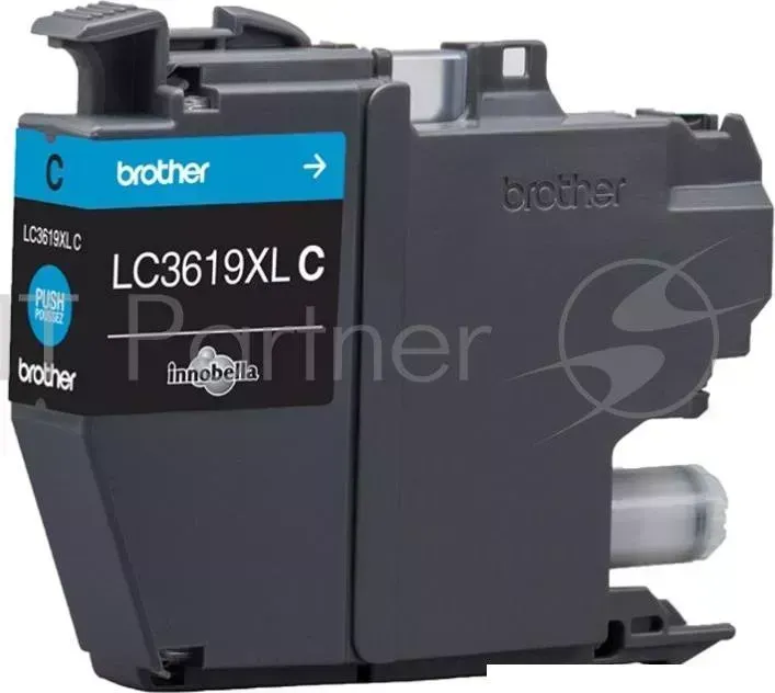 Картридж BROTHER струйный LC3619XLC голубой повышенной емкости 1500 стр. для MFC J3530DW, MFC J3930DW