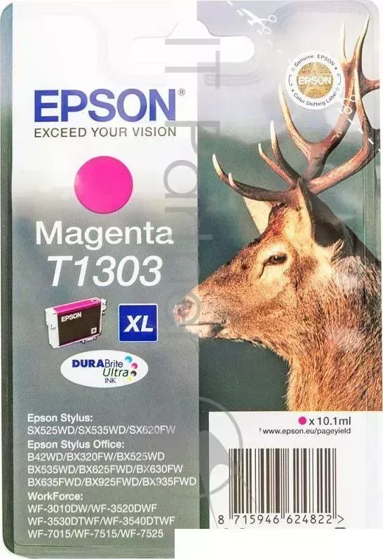 Картридж струйный EPSON C13T13034012 пурпурный для