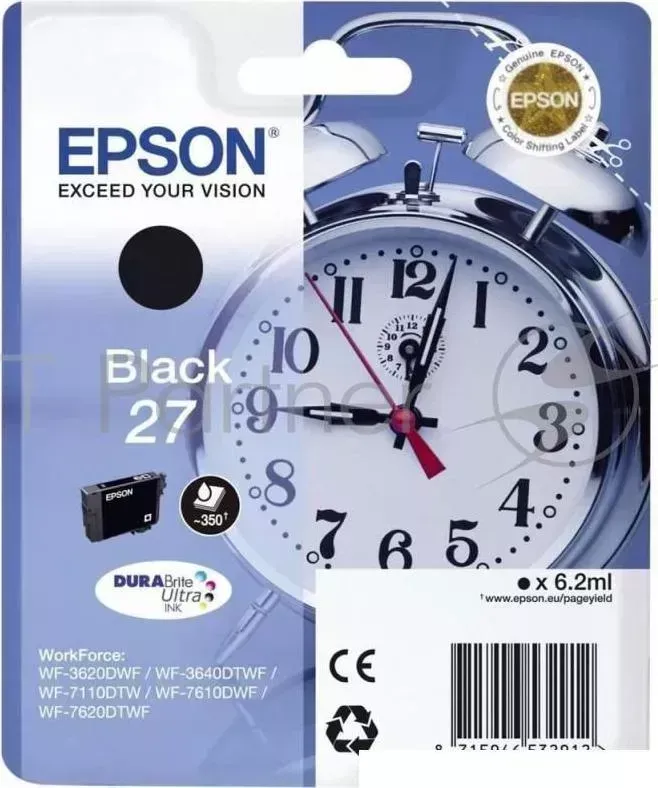 Картридж струйный EPSON C13T27014022 черный для