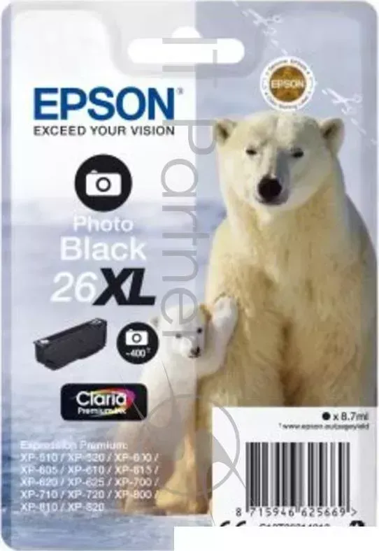 Картридж струйный EPSON C13T26314012 черный для