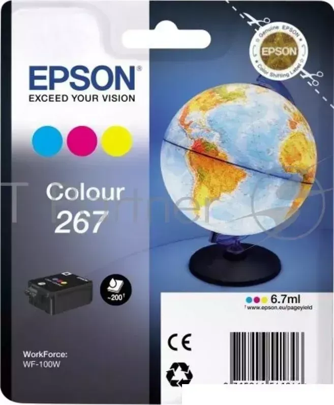 Картридж EPSON T267 цветной для WF 100