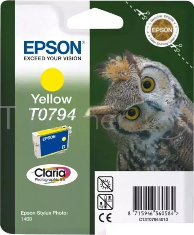 Картридж EPSON T0794 желтый повышенной емкости для P50/PX660/PX820/PX830