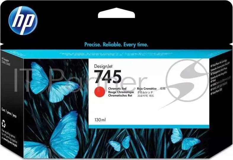Картридж Cartridge HP 745 Хроматический красный для HP DesignJet, 130ml Hewlett-Packard HP HP