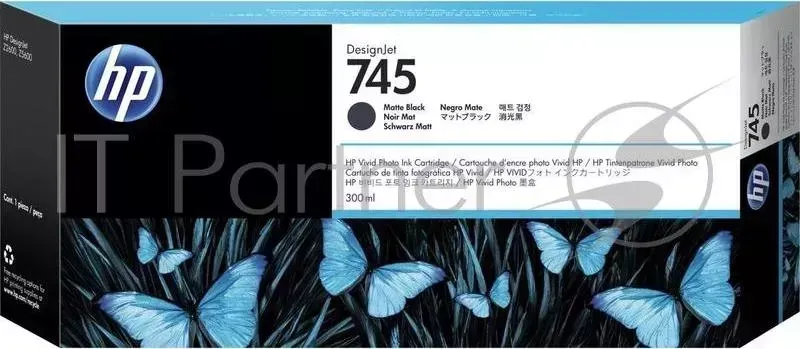 Картридж HP 745 300-ml Matte Black Ink Cartridge Hewlett-Packard HP