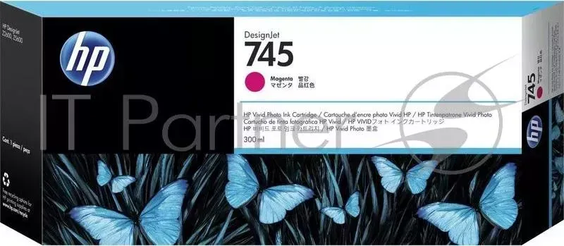 Картридж HP 745 300-ml Magenta Ink Cartridge Hewlett-Packard HP