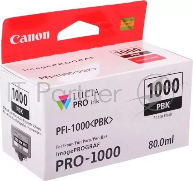 Картридж CANON PFI-1000 PBK Photo Black