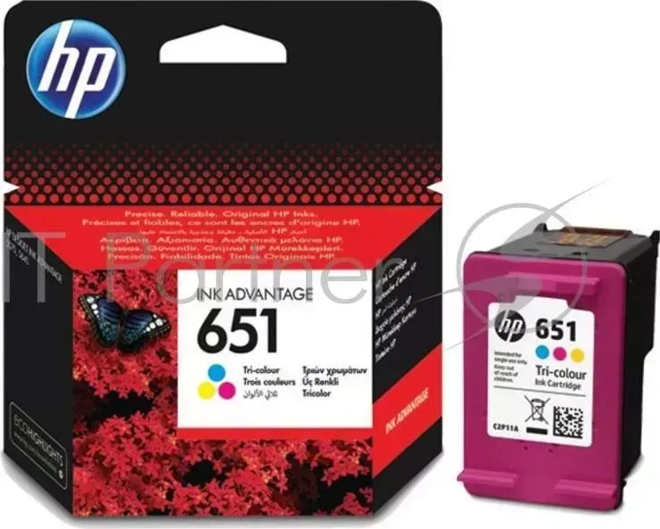 Картридж струйный HP 651 C2P11AE трехцветный для HP DJ IA5575e (300стр.) Hewlett-Packard HP HP DJ
