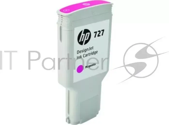 Картридж струйный HP 727 F9J77A пурпурный для HP DJ T1500/T1530/T2500/T2530/T920/T930 (300мл) Hewlett-Packard HP с пурпурными чернилами принтеров Designjet, 300 мл