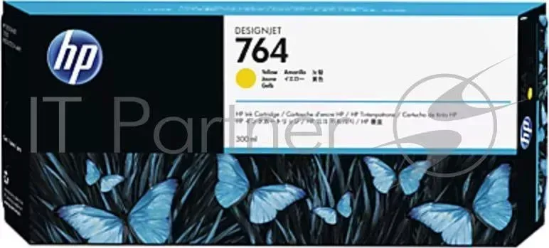 Картридж струйный HP 764 (C1Q15A) желтый для HP Designjet T3500 (300мл) Hewlett-Packard HP HP