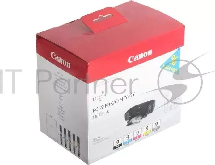 Картридж CANON PGI-9 PBK/C/M/Y/GY MULTIPACK для Pixma Pro 9500 CANON PGI 9 PIXMA . Фото ч рный, голубой, пурпурный, ж лтый, серый.