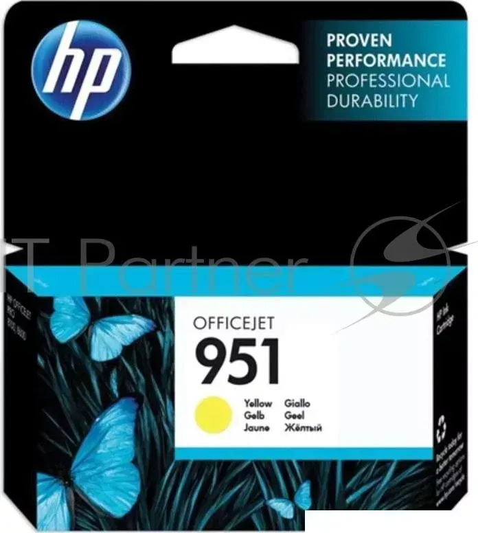 Картридж струйный HP CN052AE желтый для HP OJ Pro 8610/8620 (700стр.) Hewlett-Packard HP 951 HP Officejet e All in One 700стр.