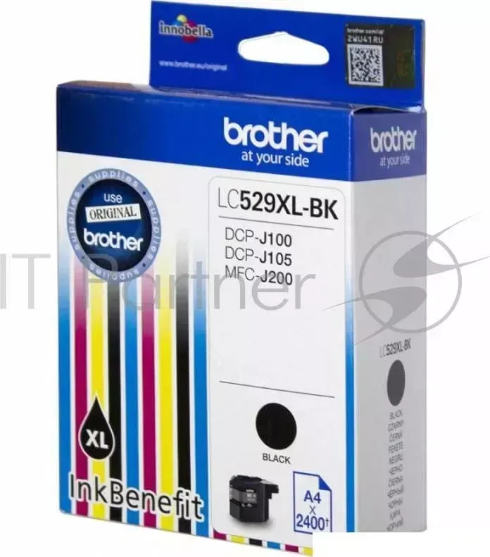 Картридж струйный BROTHER LC529XLBK черный для