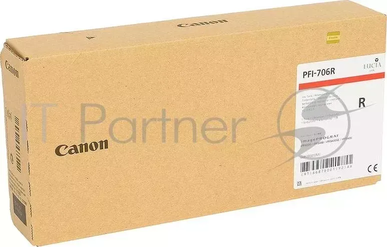 Картридж струйный CANON PFI 706 R красный для iPF8400/9400 6687B001