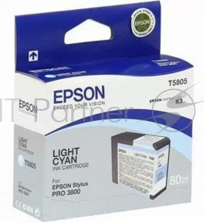 Картридж струйный EPSON T580500 светло голубой для