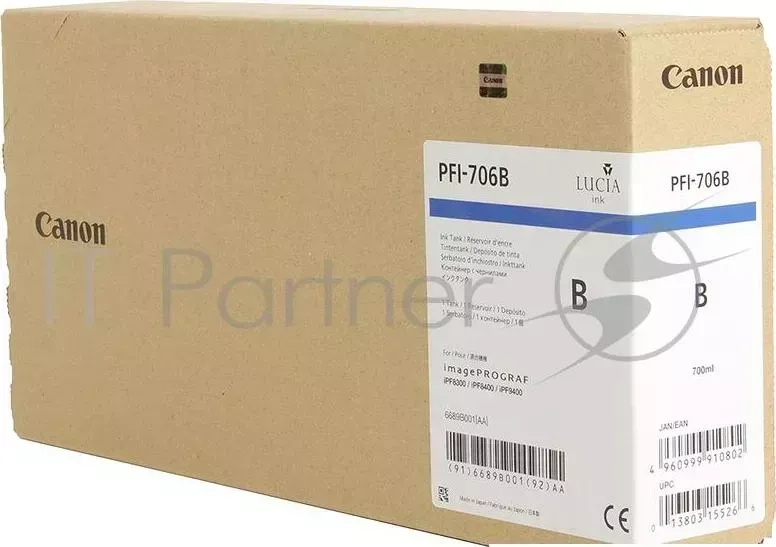 Картридж струйный CANON PFI 706 B синий для iPF8400/9400 6689B001