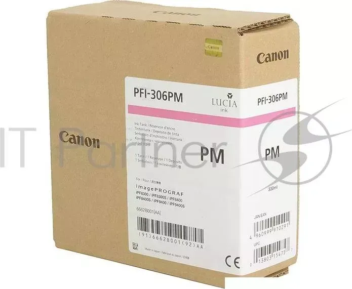 Картридж струйный CANON PFI-306 PM фото пурпурный для iPF8300S/8400/9400S/9400 (6662B001)