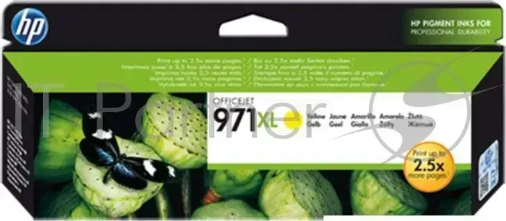 Картридж струйный HP 971XL CN628AE желтый для HP OJ Pro X476dw/X576dw/X451dw/X551dw (6600стр.) Hewlett-Packard HP Officejet 6600стр.
