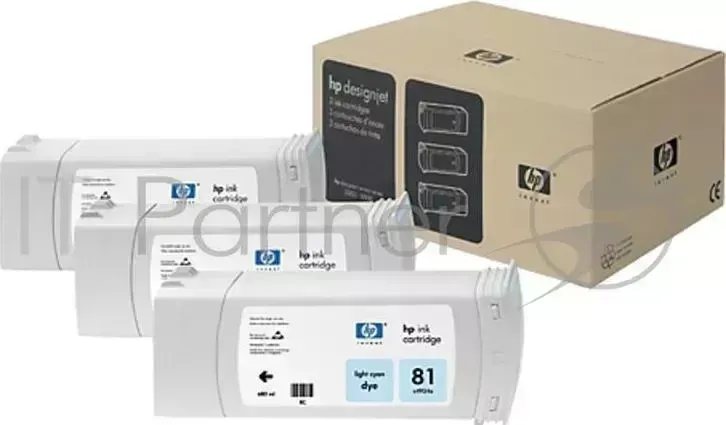 Картридж струйный HP C5070A светло-голубой x3уп. для HP DJ 5500/5500ps/5000/5000ps (680мл) Hewlett-Packard HP light cyan 3*680ml DJ 5000/5500