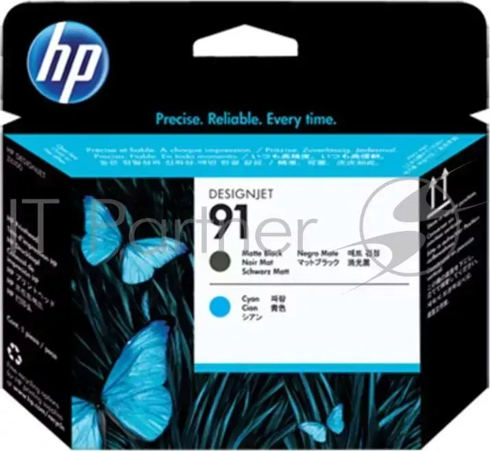 Картридж струйный HP №91 C9460A черный матовый/голубой печатающая головка для HP Z6100 Hewlett-Packard HP 91 Matte Black Cyan