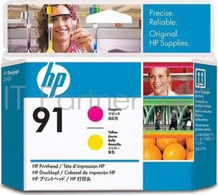 Картридж струйный HP №91 C9461A пурпурный/желтый печатающая головка для HP DJ Z6100 Hewlett-Packard HP HP DJ