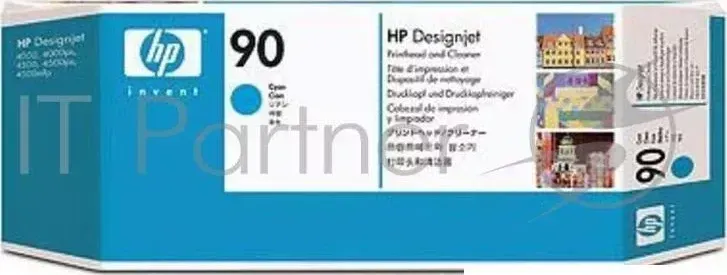 Картридж струйный HP №90 C5055A голубой печатающая головка для HP DJ 4000/4000ps/4500/4500ps Hewlett-Packard HP HP 90 Designjet чистящая