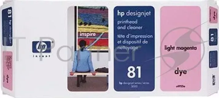 Картридж струйный HP №81 C4955A светло-пурпурный печатающая головка для HP DJ 5XXX Hewlett-Packard Печатная НР magenta light for DesignJet